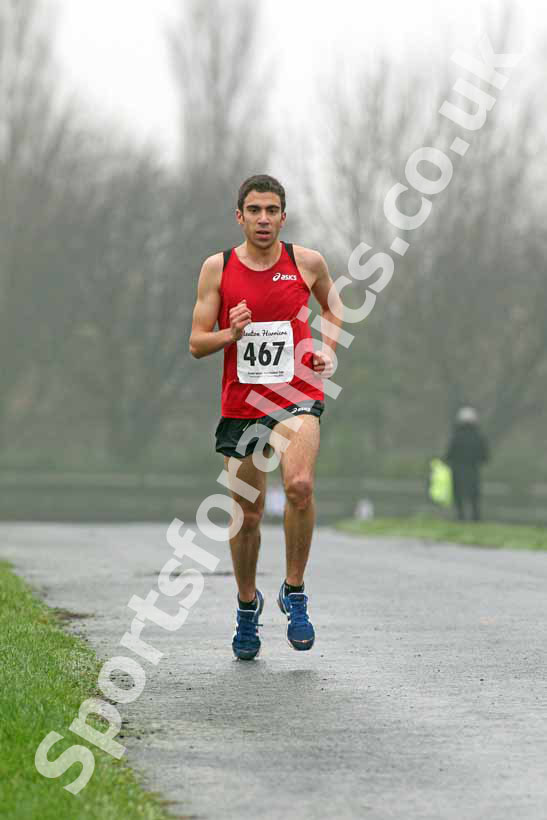 Jonathan Taylor on his way to winning the Senior Mens Heaton Harriers Memorial Road Race.